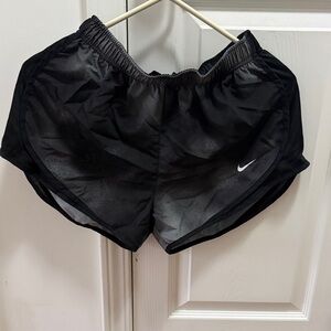 Nike Black Women's Athletic Running Shorts with Swoosh